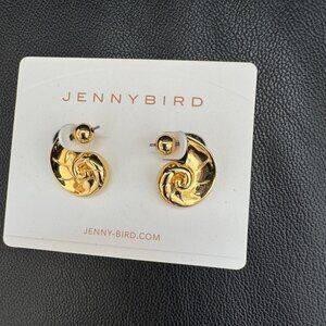 Jenny Bird Gold Reversable Dylan Earrings New! in Mint Condition